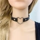 thumbnail image 5 of Joyería europea y americana Harajuku Punk Street Shooting PU cuero melocotón corazón amor collar cuello banda gargantilla collar cadena, 5 of 6