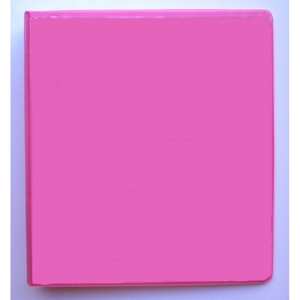 HOT PINK 3RING 1" VIEW BINDER 8.5 X 11 PACK OF 6