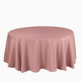 thumbnail image 6 of Efavormart Round Tablecloth, 132 Inch Stain & Wrinkle Resistant Washable Table Cloth, Decorative Polyester Fabric Table Cover for Banquet, Wedding, Dining- Dusty Rose, 6 of 10