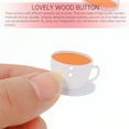 thumbnail image 6 of Rhewides 100pcs 1 Inch Wood Sewing Buttons 2 Holes Wooden Buttons Coffee Cup Shape Buttons Decorative DIY Craft Clothes Accessories for Sewing, 6 of 10