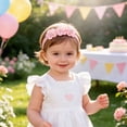 thumbnail image 2 of Cdudpw Baby Girl Headbands and Bows for Newborn Infant Toddler Nylon Hairbands Hair Accessories(Grey,0-24 Months), 2 of 3