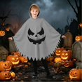 thumbnail image 5 of Bainana Halloween Onesie Cosplay Ghost Outfits For Kids Breathable Long Sleeve Hooded Face Print Robe Boys And Girls Trick-Or-Treating Clothes, 5 of 7