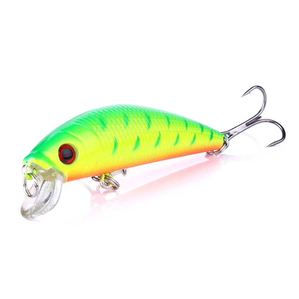 HENGJIA Minnow Fishing Lures Kit with Treble Hooks for Saltwater Freshwater, Lure kit for Trout Bass Salmon Fishing,8PCS