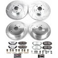 thumbnail image 3 of PowerStop Front and Rear Z26 Street Warrior Carbon-Fiber Ceramic Brake Pad and Drilled and Slotted Rotor Kit Fits: SCION SUBARU TOYOTA Select Models K6164-26, 3 of 9