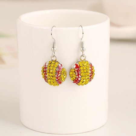 

NUOLUX 1 Pair Baseball Pattern Sports Earrings Festival Earrings Decorative Sports Earrings