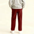 thumbnail image 5 of CPNG Teenagers Boys Straight Wide Leg Pants Drawstring Elastic Waist Corduroy Loose Boys' Pants Sweatpants(Red,11-12 Years), 5 of 7