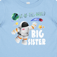 thumbnail image 4 of Inktastic Out of this World Big Sister Astronaut in Space Girls Baby T-Shirt, 4 of 5