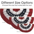 thumbnail image 3 of In the Breeze 3671 Pleated Fan Patriotic Bunting, 2' x 4' — Vibrant Fourth of July Outdoor Décor — Patriotic Swag, 3 of 5