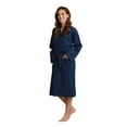 thumbnail image 2 of Women’s Long Waffle Robe - Lightweight 100% Cotton, 2 of 4