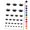 Black, variant on Jester Crown Hat Water Resistant Temporary Tattoo Set Fake Body Art Collection - Orange