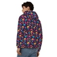thumbnail image 4 of Vsdgher colorful Skull Retro Mens Hoodies Zip Hoodie, Hoodies for Men, Zip-up Hooded Sweatshirt-Small, 4 of 5