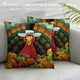 thumbnail image 3 of COMIO  Happy Thanksgiving Decorative Throw Pillow Case, Funny Turkey Harvest Pumpkin Standard Pillow Covers, Throw Pillowcase Cushion Covers for Couch Chair Bedroom Sofa Car Seats, 3 of 5
