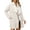 Beige, variant on CoCopeaunts Women's Open Front Cardigan Sweater Elegant Lable Collar Long Sleeve Knit Lightweight Outwear Coat with Pockets