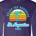 thumbnail image 4 of Inktastic Summer Enjoy the Sunshine St. Augustine Florida in Blue Long Sleeve T-Shirt, 4 of 5