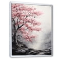 thumbnail image 2 of Designart "Pink Forest Breeze II" Floral Floater Framed Canvas Print, 2 of 7