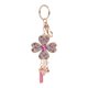 thumbnail image 2 of Rhinestone Four hoja trébol borla llavero colgante regalo llavero llave pendiente, 2 of 5