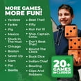 thumbnail image 5 of SWOOC - Yardzee, Farkle & 20+ Giant Dice Games - All Weather w/ Green Bucket & Scorecards - All Ages, 5 of 5