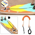 thumbnail image 3 of Tabla de surf Surfing Tobillo Correa Cuerda enrollada elástica StandUP naranja shamjiam Correa de tobillo de surf, 3 of 9