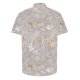 thumbnail image 5 of Camisas de Manga Corta de los Hombres Casual Hoja Impresión Solapa Superior, Mezcla de Poliéster/Spandex de la Moda para la Fiesta Y la Playa, 5 of 5