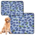 thumbnail image 2 of Qxltty Blueberry Gingham Cat litter Pads Pet Set of 3 Diaper Mats Center Anti-leakage Layer Absorbent Soft and Comfortable, 2 of 7