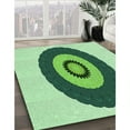 thumbnail image 3 of Ahgly Company Machine Washable Indoor Square Transitional Light Green Area Rugs, 6' Square, 3 of 7