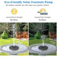 thumbnail image 3 of Solar Fountain Pump ,upgraded 3w Solar Powered Water Fountain With 7 Nozzles Rgb Colored Light Outdoor Floating Solar Powered Water Fountain Pump With, 3 of 5