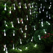 20Led30Led Solar Water Drop Shape String Christmas Day Decoration Lights