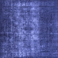 thumbnail image 1 of Ahgly Company Indoor Square Oriental Blue Industrial Area Rugs, 6' Square, 1 of 4