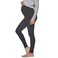 thumbnail image 2 of Felina Velvety Soft Maternity Leggings For Women - Yoga Pants For Women, Maternity Clothes - (2-Pack) (X-Small, Black), 2 of 2