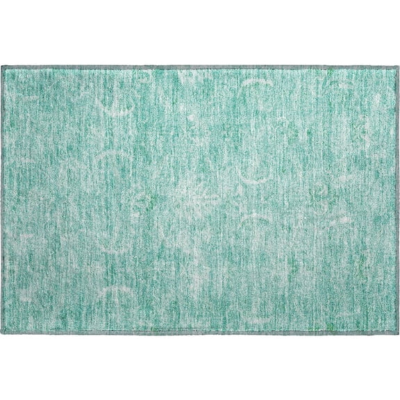 Dalyn Rugs Premium Machine Washable Mayfield AMF1083 Aqua 1'8" x 2'6" Rug