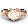 thumbnail image 2 of Morganite & Natural Diamonds Engagement Ring, 2 of 4