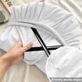 thumbnail image 4 of Full Size Fitted Sheet Set - Ice Hockey 3 Piece Bedding Sets 16" Deep Pocket Fitted Sheet with 2 Pillowcases Modern Minimalist Ball Sports Game Art Brushed Microfiber Hotel Luxury Bed Sheets, 4 of 9