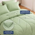 thumbnail image 5 of WISHEAD 5 Piece Twin Comforter Set Bed in a Bag, Ultra Soft Bedding Sets with Sheets & Pillowcases, All Season Quilted Luxury Bedding, Green, 5 of 10