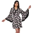 thumbnail image 1 of Moomaya Peignoir Imprimé pour Femmes Robe de Chambre Courte en Coton Peignoir d'Été, 1 of 6