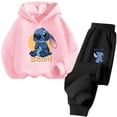 thumbnail image 3 of Nueva sudadera con capucha de Stitch para niñas, sudadera de otoño e invierno, jerseys Harajuku de manga larga, sudadera con capucha informal de la serie Disney Stich, 3 of 5