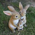 thumbnail image 3 of Statues de Jardin de Famille de Lapin - Jardin et Balcon Parfaits Décor, 3 of 4
