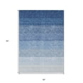 thumbnail image 3 of HomeRoots 595800 5 x 8 ft. Blue & Gray Ombre Washable Indoor & Outdoor Rectangle Area Rug, 3 of 5