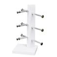 thumbnail image 1 of Wood Glasses Frame Display Shelf Retro Sunglasses Rack Easy Assemble Crafts Ornaments Tabletop Decorations for Home Office Desktop (White  3 Sticks Style), 1 of 4
