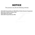 thumbnail image 2 of Transit Auto Front Left (Driver Side) Hub Bearing Assembly Suspension Upper Lower Ball Joint and Sway Bar Stabilizer Link Kit for Car Toyota 4Runner FJ Cruiser Lexus GX470 K7T-103797, 2 of 11