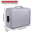 thumbnail image 4 of Fireproof Money Safe Document Bag 14” x 11” Silicone Coated Fire Resistant Waterproof Money Bag Safe Storage for Money  Documents  Jewelry and Passport, 4 of 8