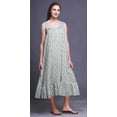thumbnail image 3 of Bimba White6 Floral Cotton Ball Printed Cotton Nightgowns For Women Sleeveless Gown Sleepwear Maxi Dress Large, 3 of 6