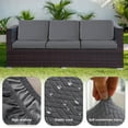 thumbnail image 6 of TOPCHANCES 2 Pack Patio Stretch Sofa Cushion Covers, Waterproof Outdoor Furniture Cushion Slipcovers Replacement Chair Seat Protector Covers, 6 of 12