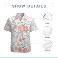 thumbnail image 7 of High Quality Hawaiian Shirts for Men Short Sleeve Aloha Beach Shirt Floral Summer Casual Button Down Shirts Blouses BRV2KR, 7 of 7