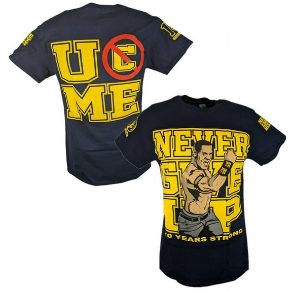 John Cena Ten Years Strong U Can't See Me Blue T-shirt M