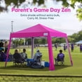 thumbnail image 3 of Quictent 10x10 FT Pop Up Canopy, Portable Instant Shelter with Adjustable Height, Outdoor Sun Shade for Beach and Sporting Events, UV Protection & Waterproof, Pink, 3 of 7