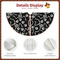 thumbnail image 3 of Disketp Skeletons Dancing Christmas Tree Skirt, Christmas Tree Decorations, Christmas Decor, Tree Mat Decoration(30-48IN)-36", 3 of 6