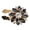 Black, variant on Multipurpose Rhinestones Button Collection for Tailoring Projects in Vibranting Color