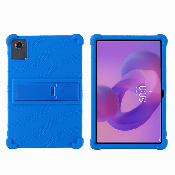 DWaybox Kids-Proof Case for Motorola Moto Pad 60 Neo 11.0 inch 2025 Model, Anti-Drop Shockproof Silicone Cover with Thickened Corners, Adjustable Kickstand & Protective Shell -Blue