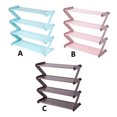 thumbnail image 3 of Yuarrent Estante para zapatos, soporte para zapatos de 4 niveles, organizador de almacenamiento de plástico en forma de Z para el dormitorio Almacenamiento y organización del hogar, 3 of 4