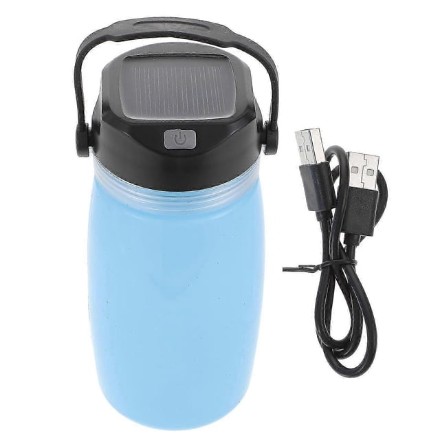 Folding Water Bottle Collapsible Kettle Solar Charging Kettle USB Charging Kettle Water Bottle Camping Solar Kettle